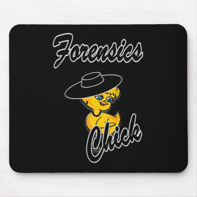 Forensics Chick #4 Mouse Mat (Front)