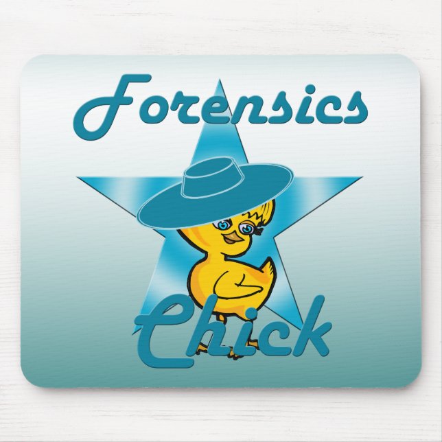 Forensics Chick #7 Mouse Mat (Front)