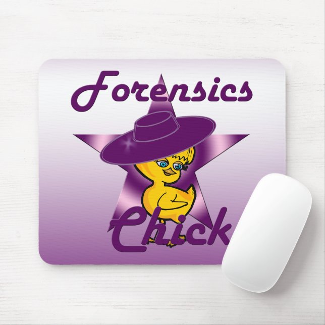 Forensics Chick #9 Mouse Mat (With Mouse)