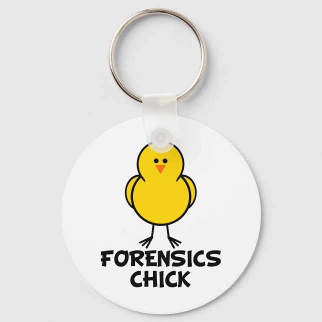 Forensics Chick Key Ring (Front)