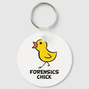 Forensics Chick Key Ring