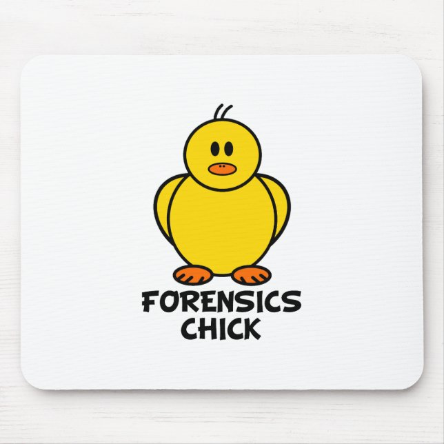Forensics Chick Mouse Mat (Front)
