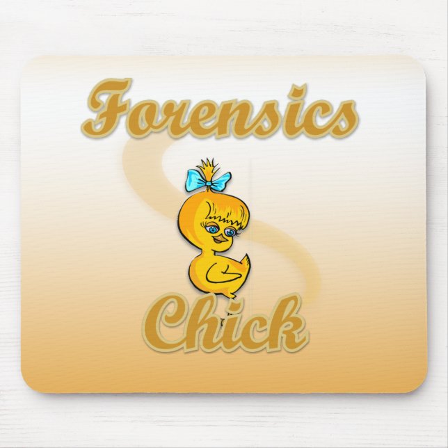 Forensics Chick  Mouse Mat (Front)