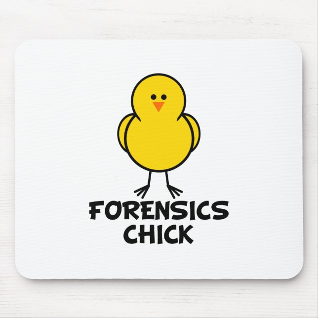 Forensics Chick Mouse Mat (Front)