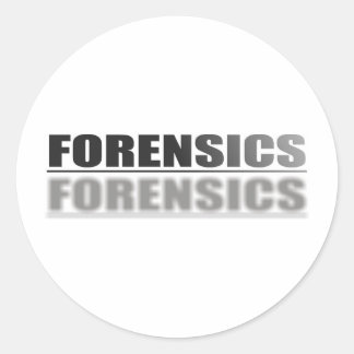 FORENSICS CLASSIC ROUND STICKER