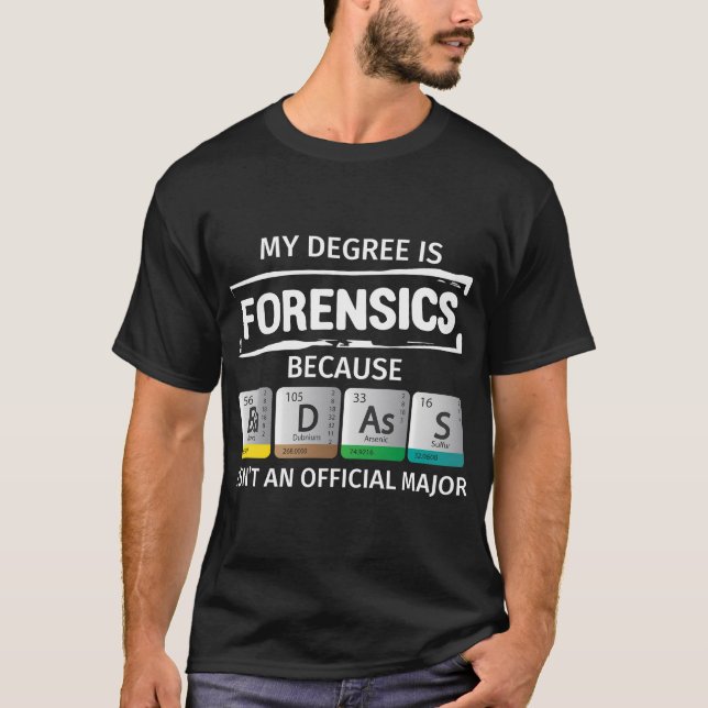 Forensics Crime Investigator Police Detective T-Shirt (Front)