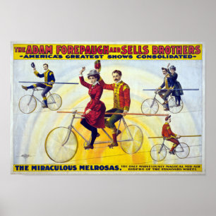 Forepaugh & Sells Brothers Vintage Circus Poster