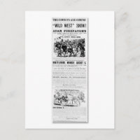 Forepaugh's Wild West Show Advertisement