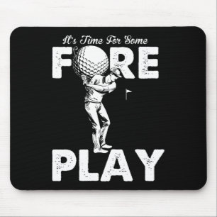 Foreplay Innuendo Funny Golf Adult Humour Mouse Mat