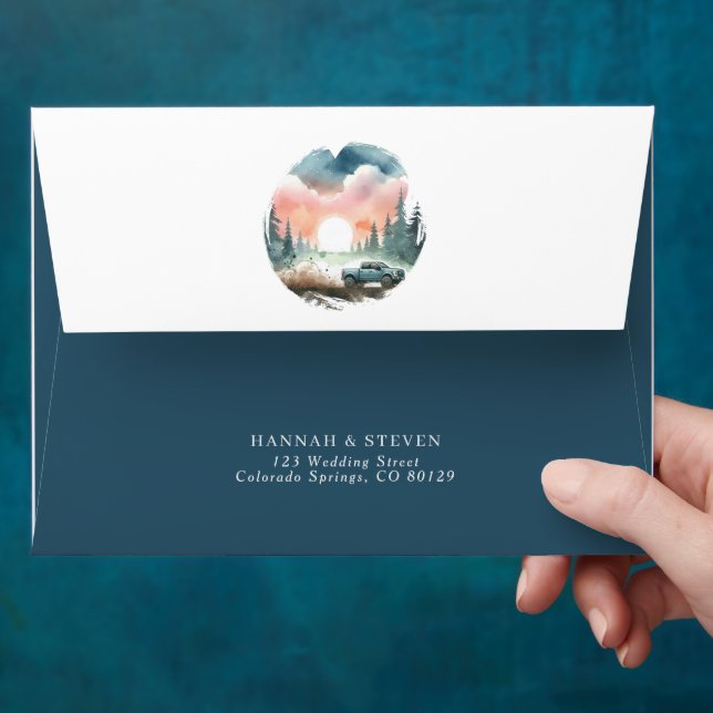 Forest 4X4 Wedding Envelope (Hand)