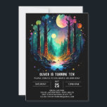 Forest Adventure Awaits Mystical Birthday Invitation<br><div class="desc">Embark on a mystical adventure with our Forest Adventure Awaits Mystical Birthday invitation. This design seamlessly combines the excitement of adventure with a touch of mystique in the forest, creating an invitation that exudes magic and style. Editable and printable, this invitation allows you to customise every detail, infusing your unique...</div>