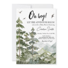 Forest Adventure Baby Shower Invitation