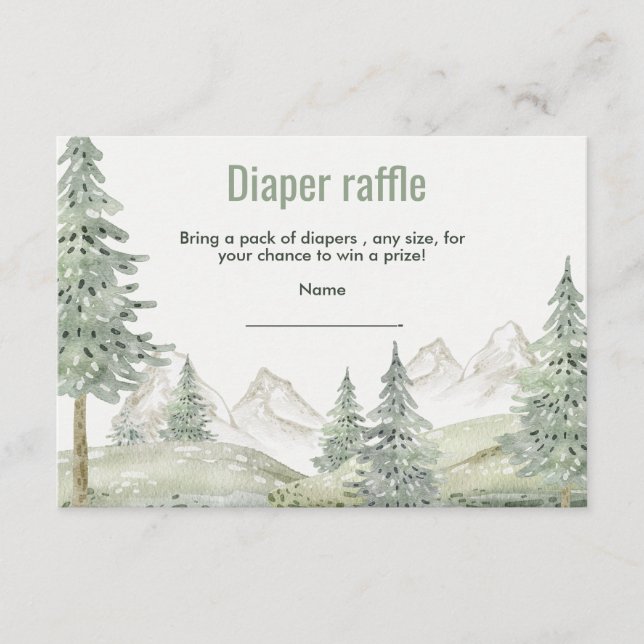 Forest adventure begins baby shower card (Front)