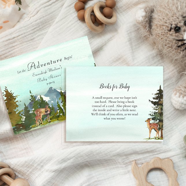 Forest Adventure Books For Baby Deers Game Invitation (Creator Uploaded)