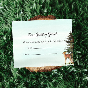 Forest Adventure Guessing Count Deers Game Invitation