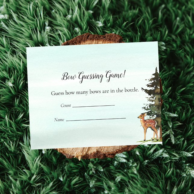 Forest Adventure Guessing Count Deers Game Invitation (Creator Uploaded)