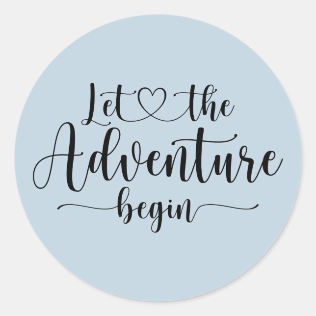 Forest Adventure Mountains Baby Shower Classic Rou Classic Round Sticker (Front)