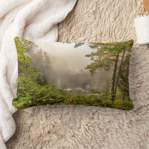 Forest and Ocean Landscape Lumbar Cushion
