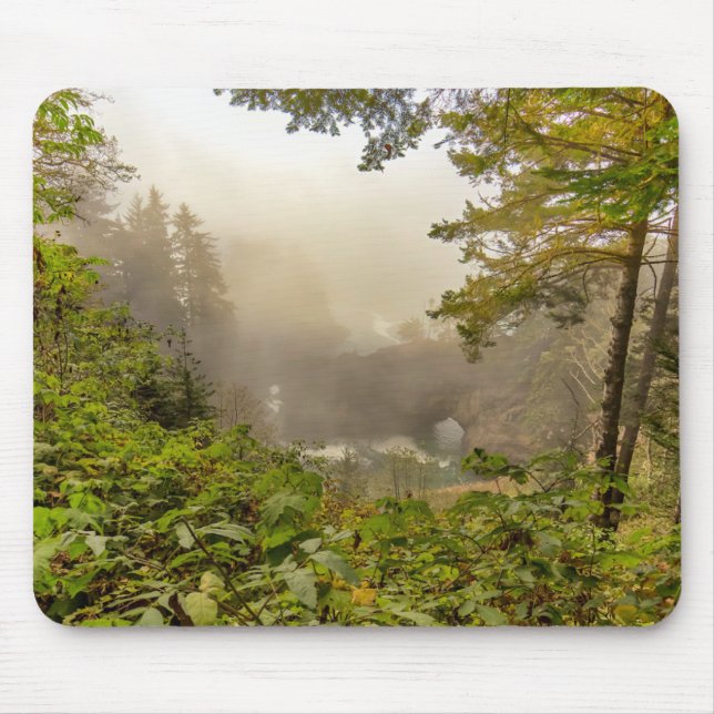 Forest and Ocean Landscape Mouse Mat (Front)