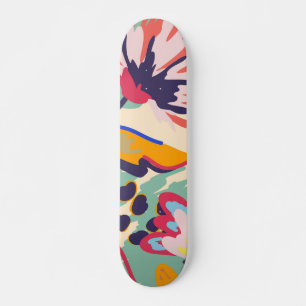 Forest and roses skateboard