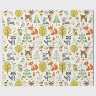 Forest and Woodland Animals  Wrapping Paper