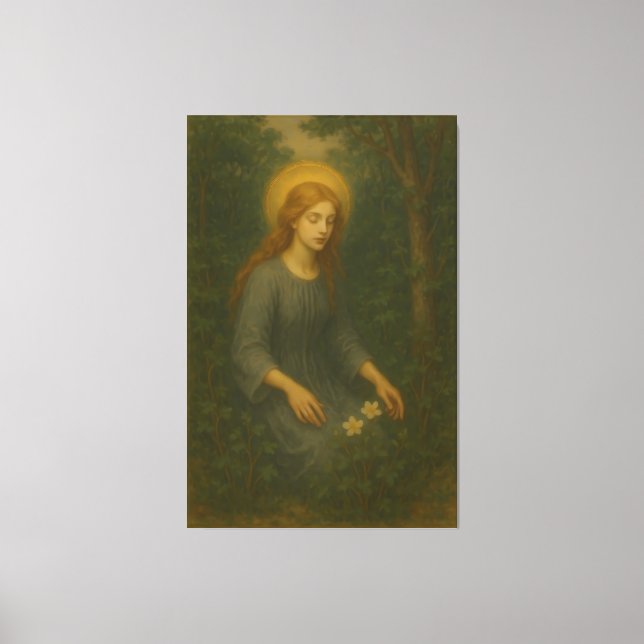 forest angel fine art painting canvas print (Front)