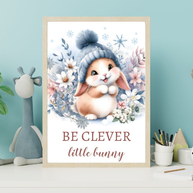 Forest animal cute bunny Newborn boy room art Poster (Creator Uploaded)