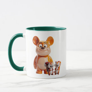 Forest Animal Family Cute Cartoon Mug