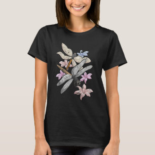 Forest Animal Insect Wildlife Colourful Dragonfly T-Shirt