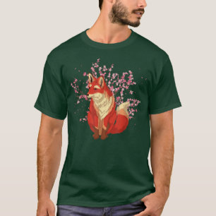 Forest Animal Lover Cherry Blossom Sakura Nature F T-Shirt