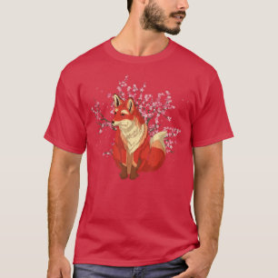 Forest Animal Lover Cherry Blossom Sakura Nature F T-Shirt
