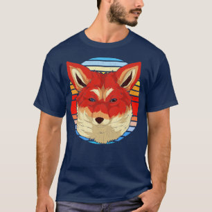 Forest Animal Lover Nature Retro Fox T-Shirt