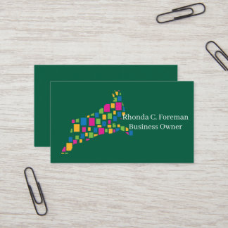 Forest Animal Theme with sage-green Modern  Business Card