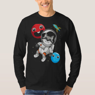 Forest Animal Trash Panda Space Racoon Astronaut T-Shirt