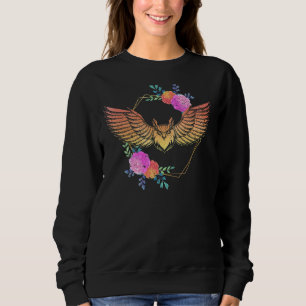 Forest Animal Wise Bird Floral Predator Owl 1 Sweatshirt