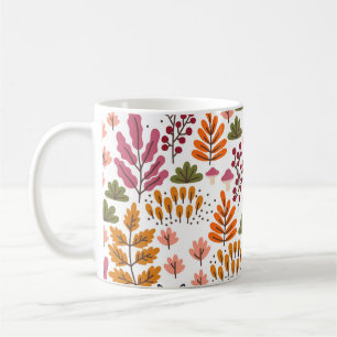 Forest Animals Autumn Vintage Wallpaper Coffee Mug