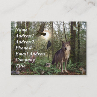 Forest Animals Business Cards