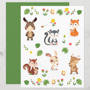 Forest Animals Collection 2 Scrapbooking Paper
