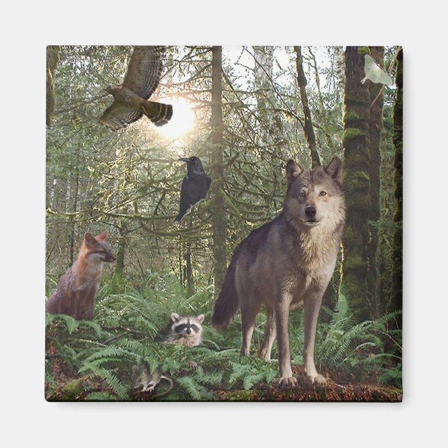 Forest Animals Gifts Magnet (Front)