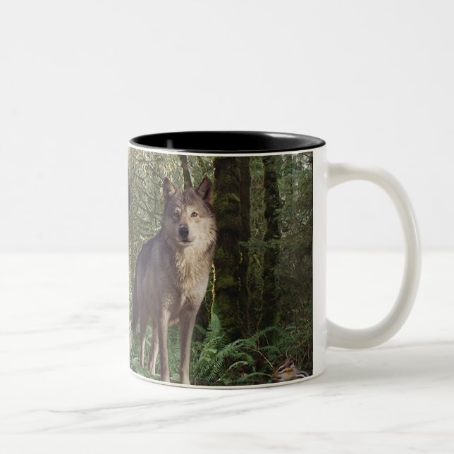 Forest Animals Gifts Two-Tone Coffee Mug (Right)