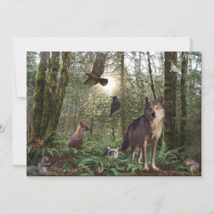 Forest Animals Invitation Cards