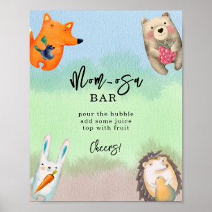 Forest animals - mum-osa bar poster
