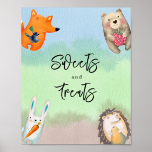 Forest animals - Sweets and treats Poster