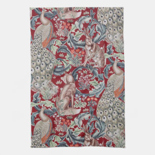 Forest Animals, William Morris Tea Towel