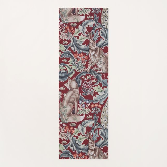 Forest Animals, William Morris Yoga Mat (Front)