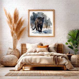 Forest Animals Woodland Wall Art Tiger Poster