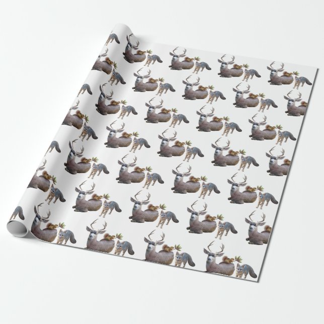 Forest Animals Wrapping Paper (Unrolled)