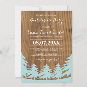 Forest Bachelorette Party Invites