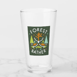 Forest Bather Cubist Glass