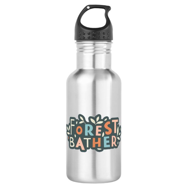 Forest Bather Custom Text 532 Ml Water Bottle (Front)